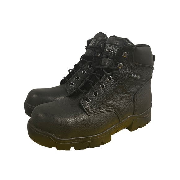 CAROLINA Mens Circuit 6” Composite Toe Leather Work Boot CA3537 Black - Picture 1 of 12